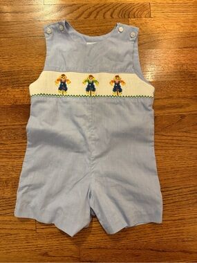 Smocked Scarecrow Jon Jon for Fall 12M